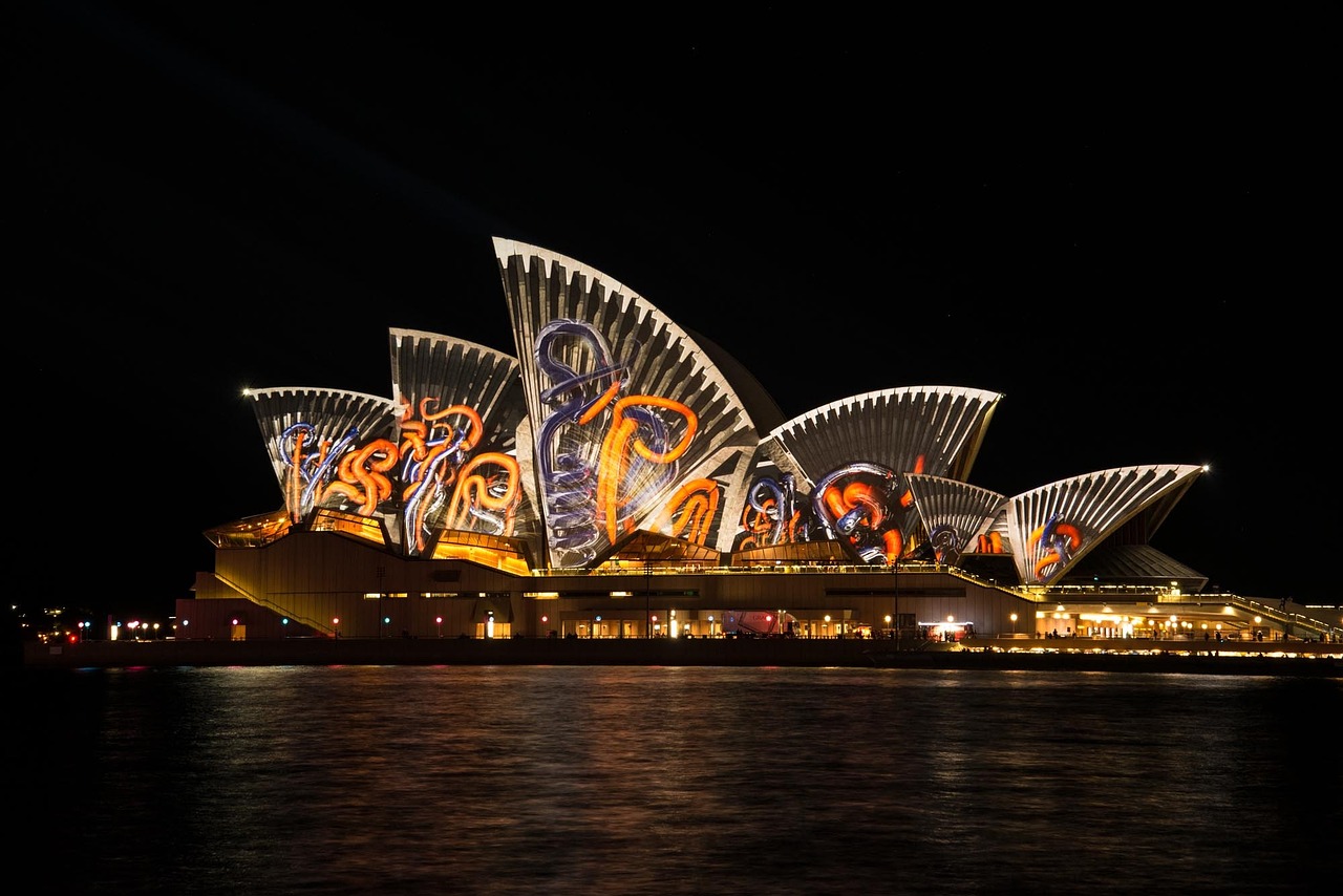 Sydney Opera House Art Display